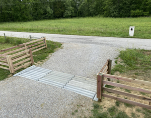 Custom Pipe Fence Entrances